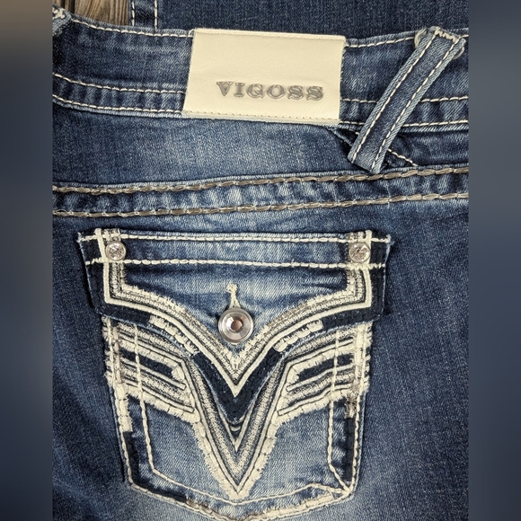 Vigoss The New York Bootcut Size 9/10 Distressed In Super Condition - Picture 5 of 14